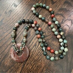 Jasper Necklace 18”